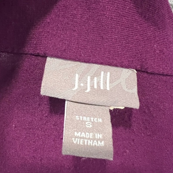 J Jill Low Cut Plum Long Sleeve Top - Picture 14 of 15